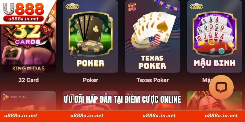 Ưu đãi hấp dẫn tại điểm cược online