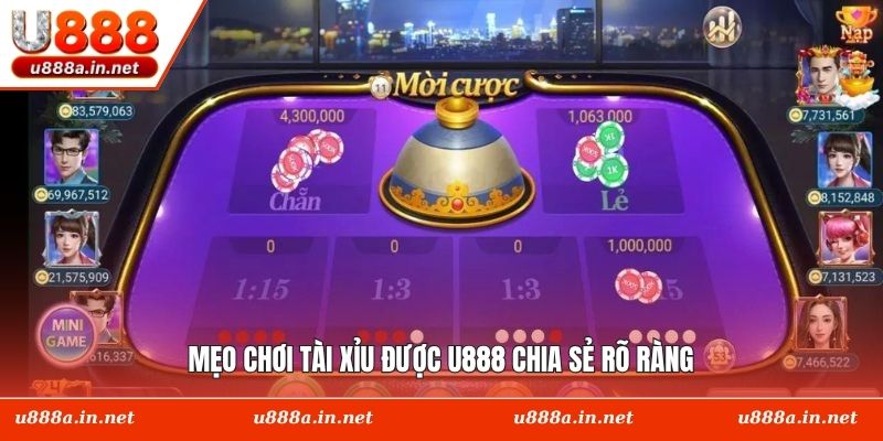 Mẹo chơi tài xỉu được U888 chia sẻ rõ ràng